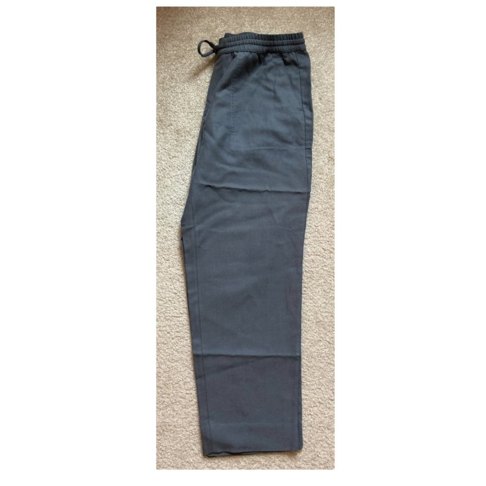 BANANA REPUBLIC Women's Slim TENCEL™-Linen Pant, Vintage Gray, Medium, Pull-On